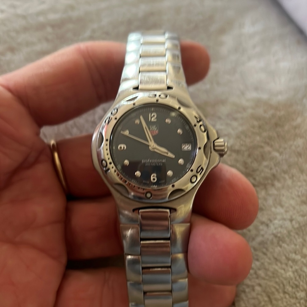 Tag blue face watch